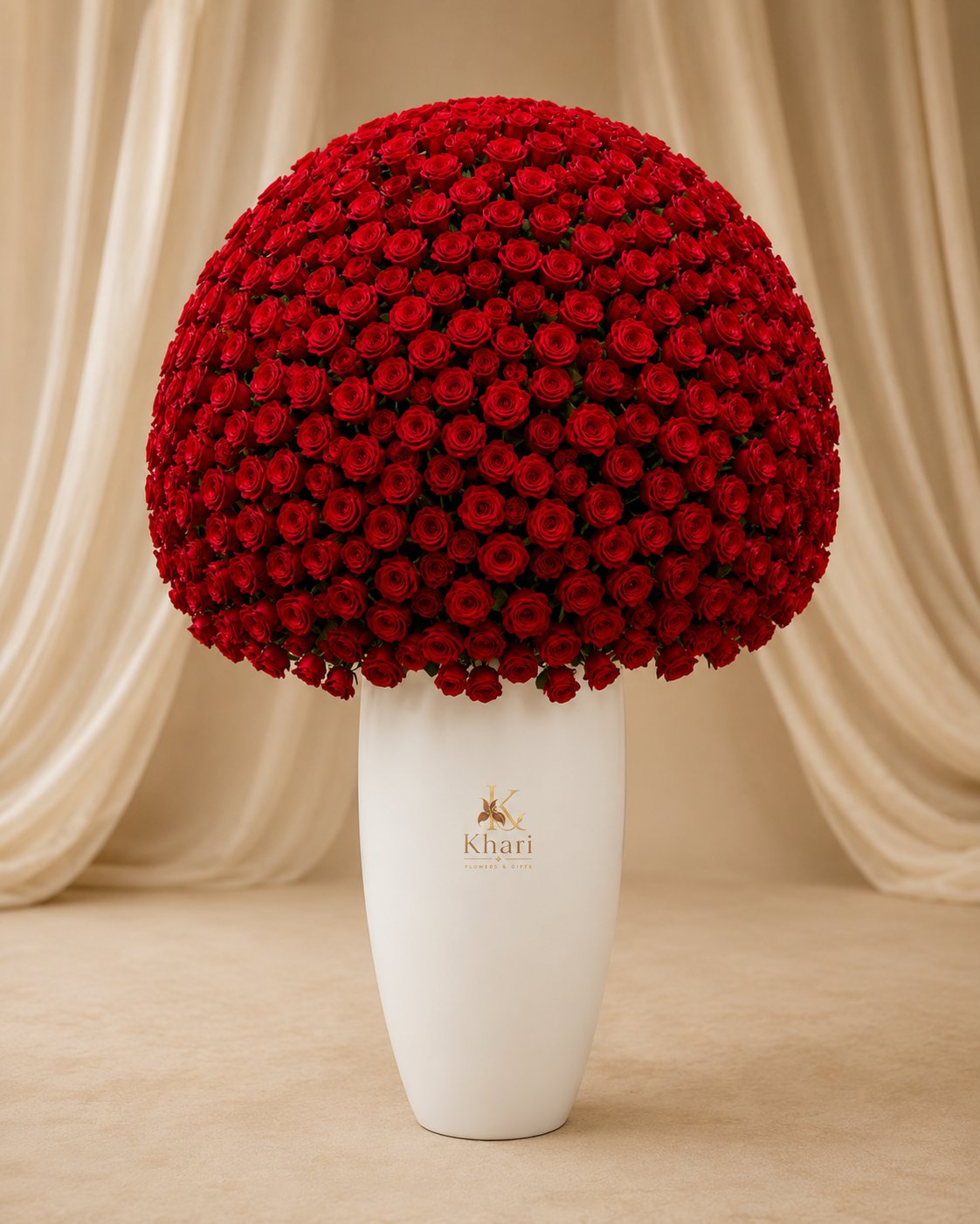 Rouge Majesty Vase Arrangement
