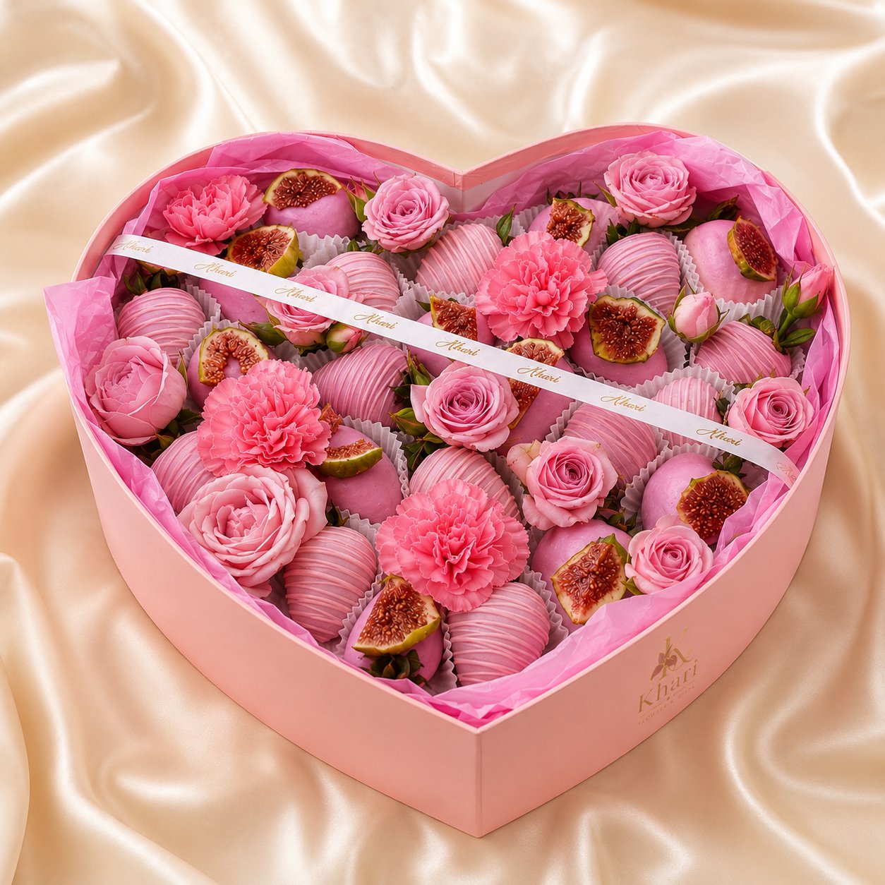 Rosé Amour Heart Box